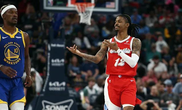 NBA正在调查贾·莫兰特在周二孟菲斯灰熊队负于金州勇士队的比赛中，是否对勇士替补