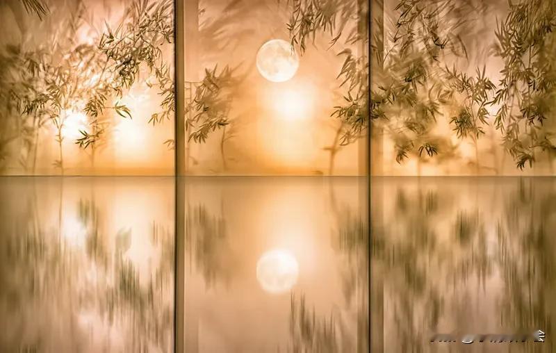 看到上联“竹影清风摇月色”，就感觉一下子被带入了一个超有意境的画面。这上联用了拟