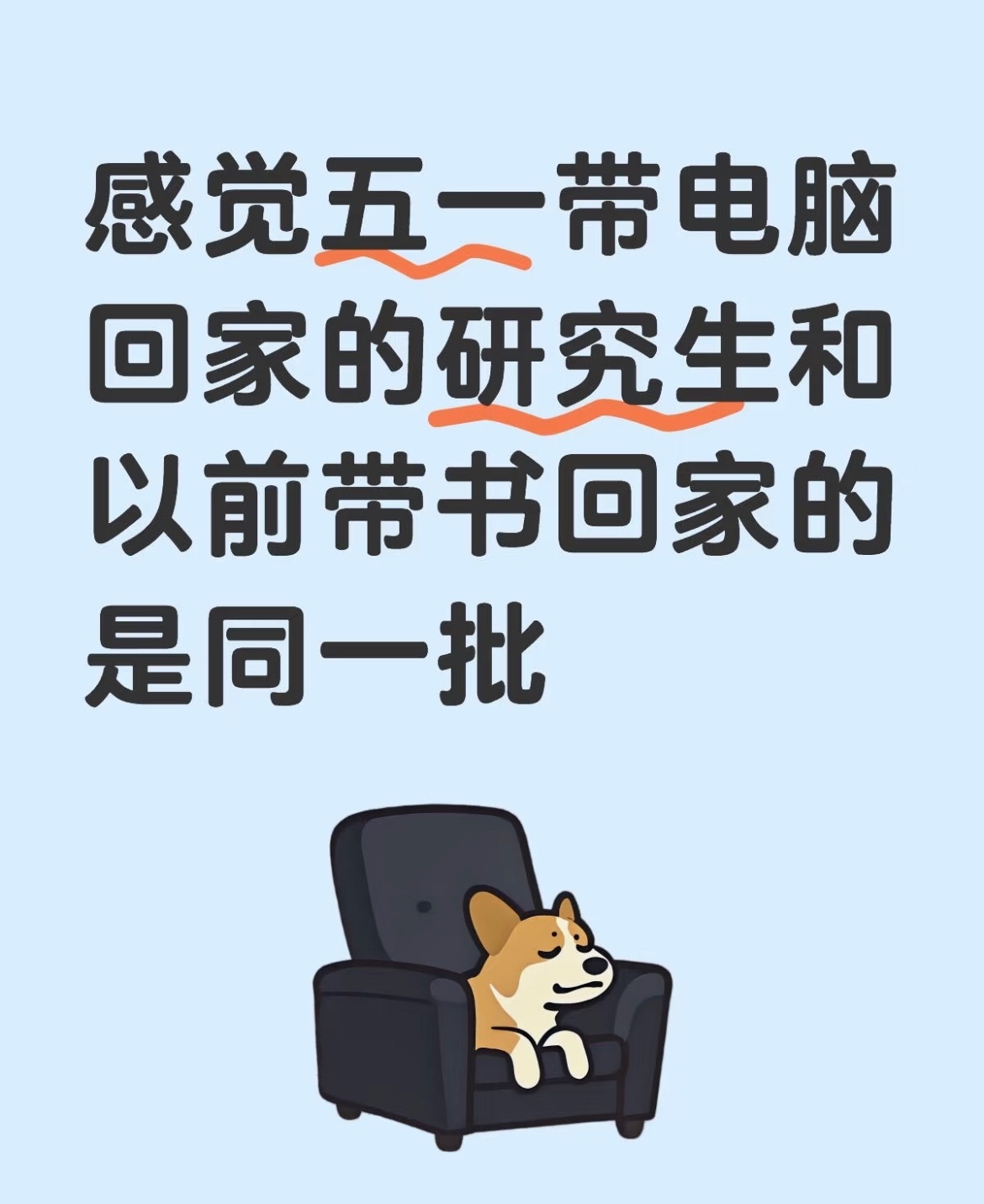 感觉五一带电脑回家的研究生和以前带书回家的是同一批（其实根本不会打开）春日放个疯