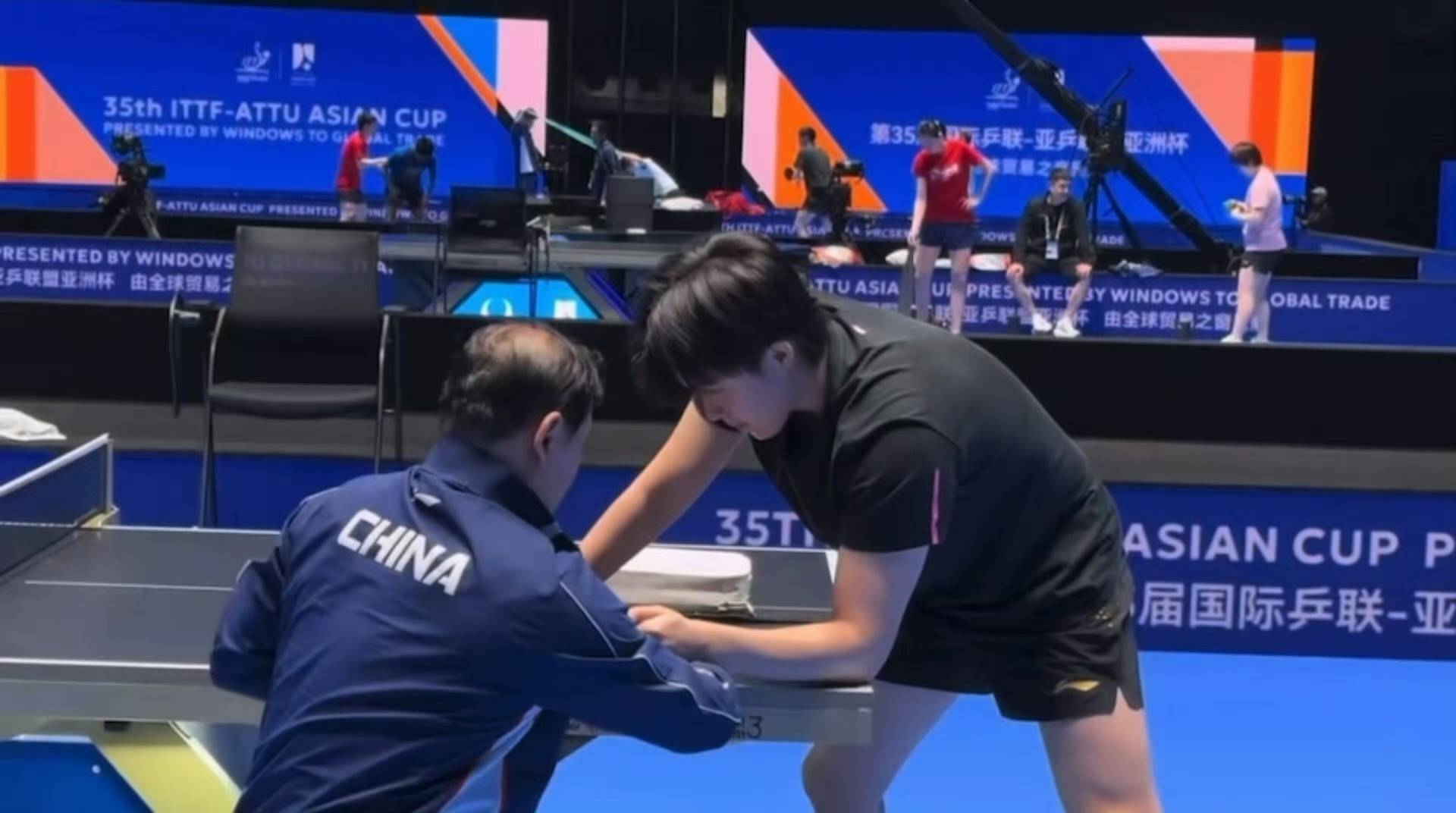 喜乐常伴，康宁永随；笑口常开，如意安康。王楚钦王楚钦加油©️海口亚洲杯，晚宴