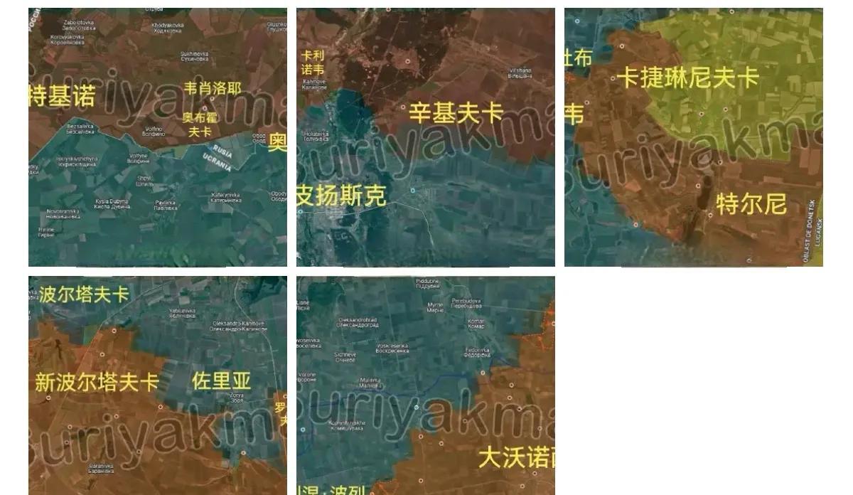 5月23日俄乌最新战报：1.库尔斯克州前线（图一）：①过去两周里，乔特基诺前