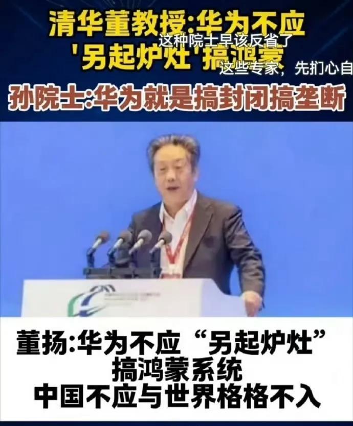 董教授评论华为：如我们不研发芯片系统，西方就会和我们共享”，华为搞鸿蒙系统就是搞