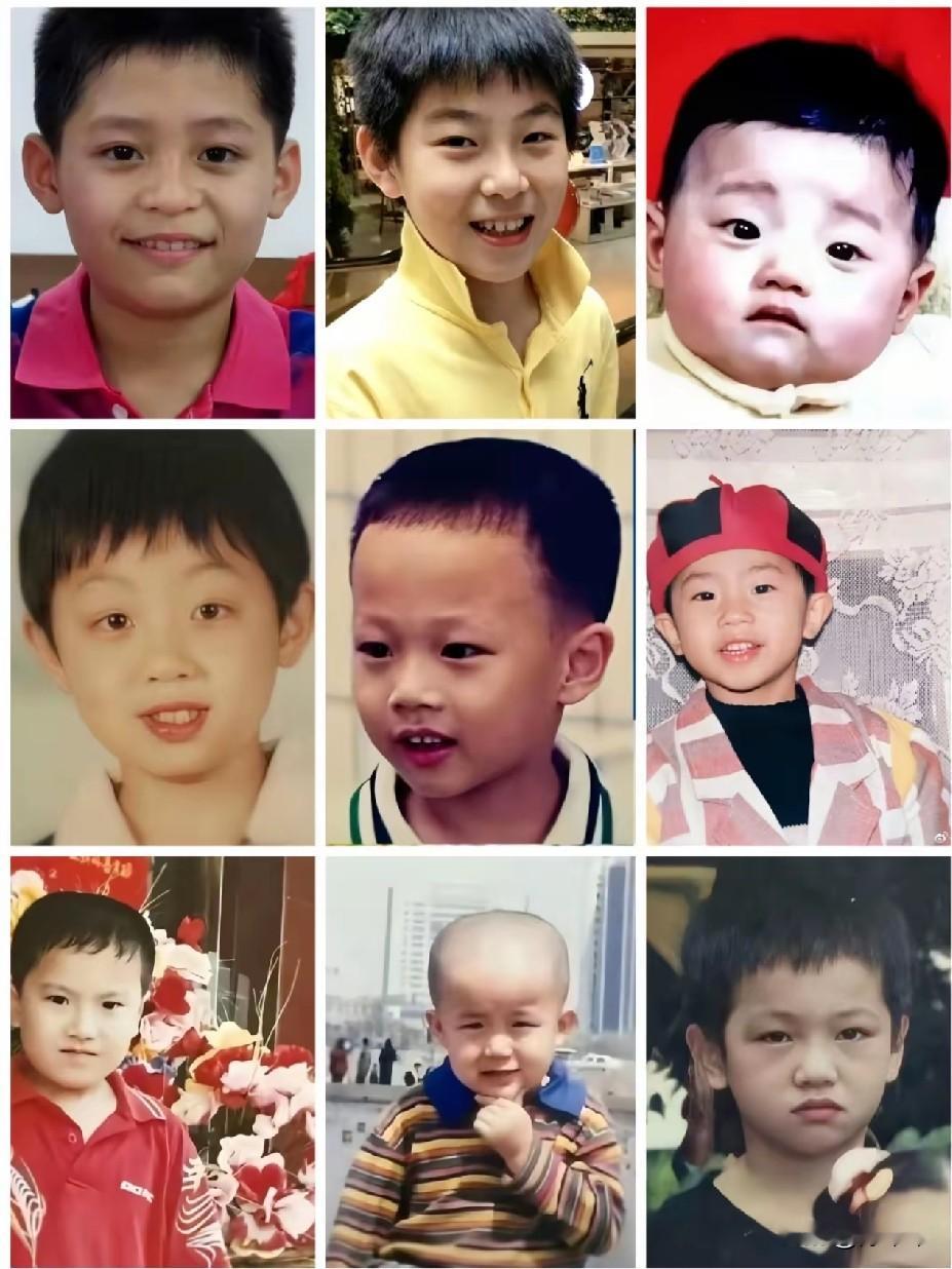这张图，能全部认出来的都是资深球迷吧！林诗栋、温瑞博、梁靖崑、樊振东小时候和现在没什么变化，一眼就能