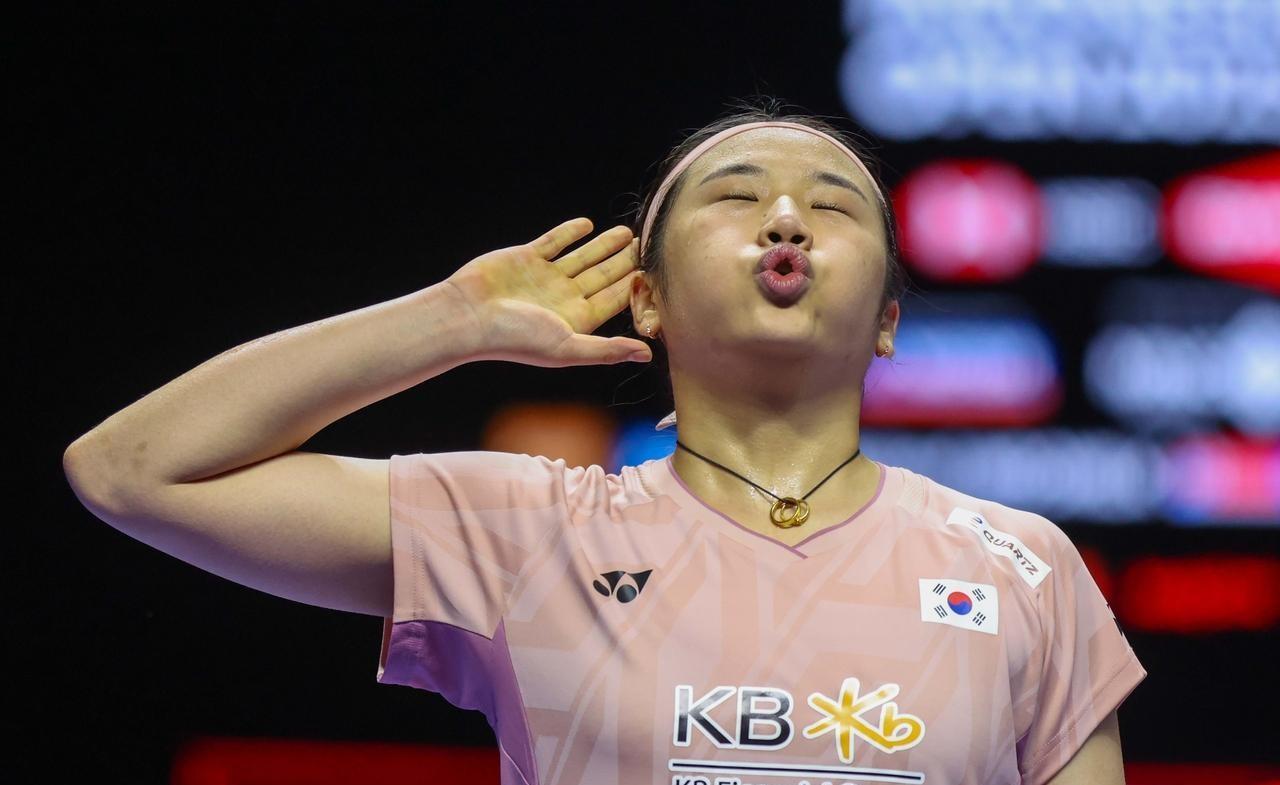 韩国羽毛球女皇安洗莹直言国羽一直在研究她，但她毫不畏惧。新加坡公开赛上，