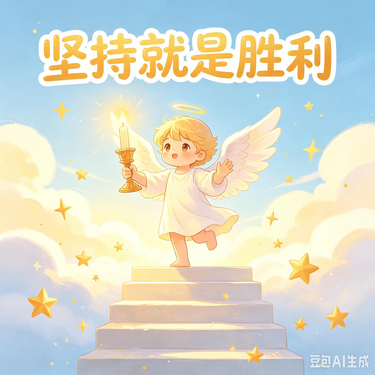 小故事坚持上帝下凡间，童中选天使，召集众娃娃：“我问一问题，
