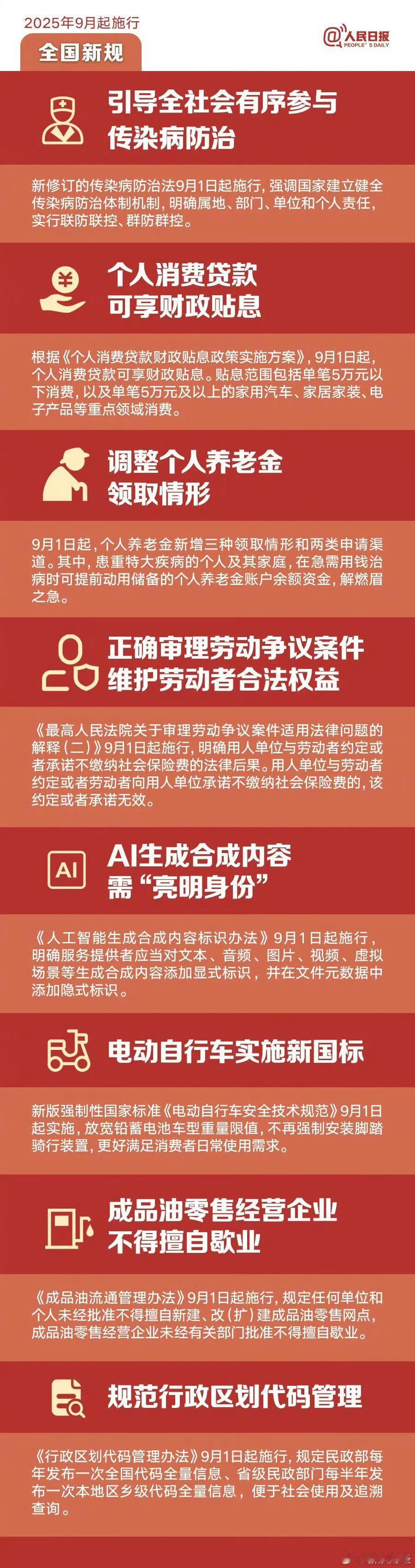 9月1日新规上线这新规还是挺多的，而且都是和我们生活息息相关，比如消费贷贴息、电