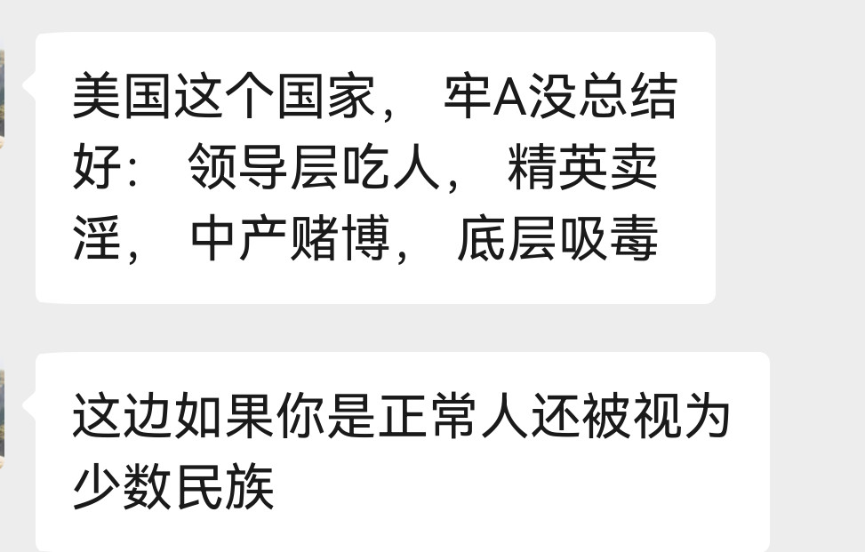 我美国朋友说的