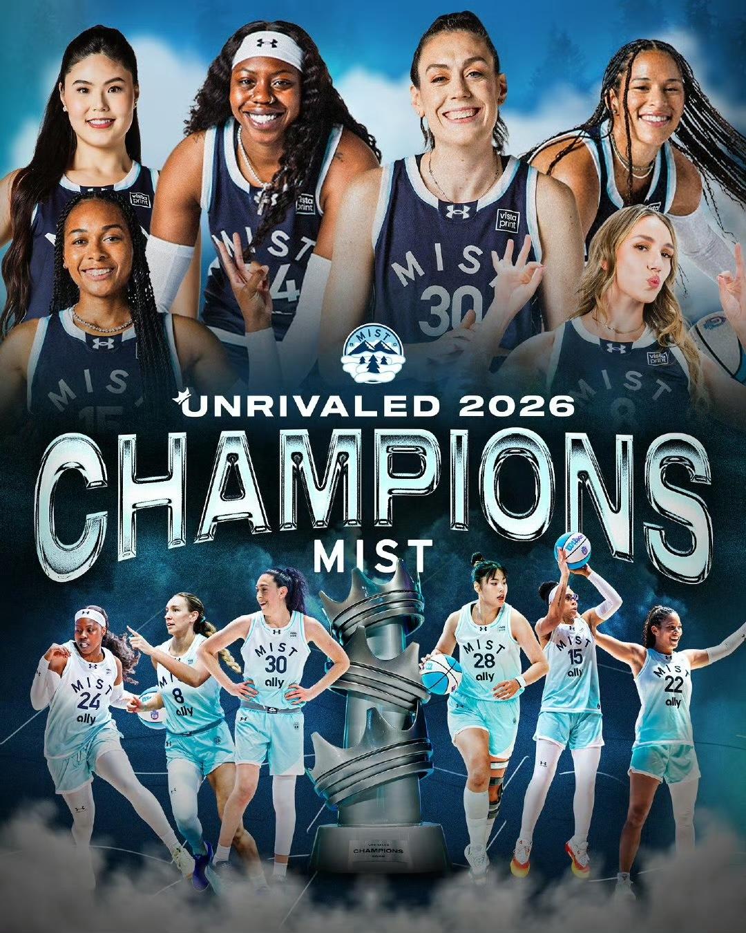 祝贺中国女篮李月汝夺取海外联赛冠军就在今天，中国女篮李月汝在unrivale