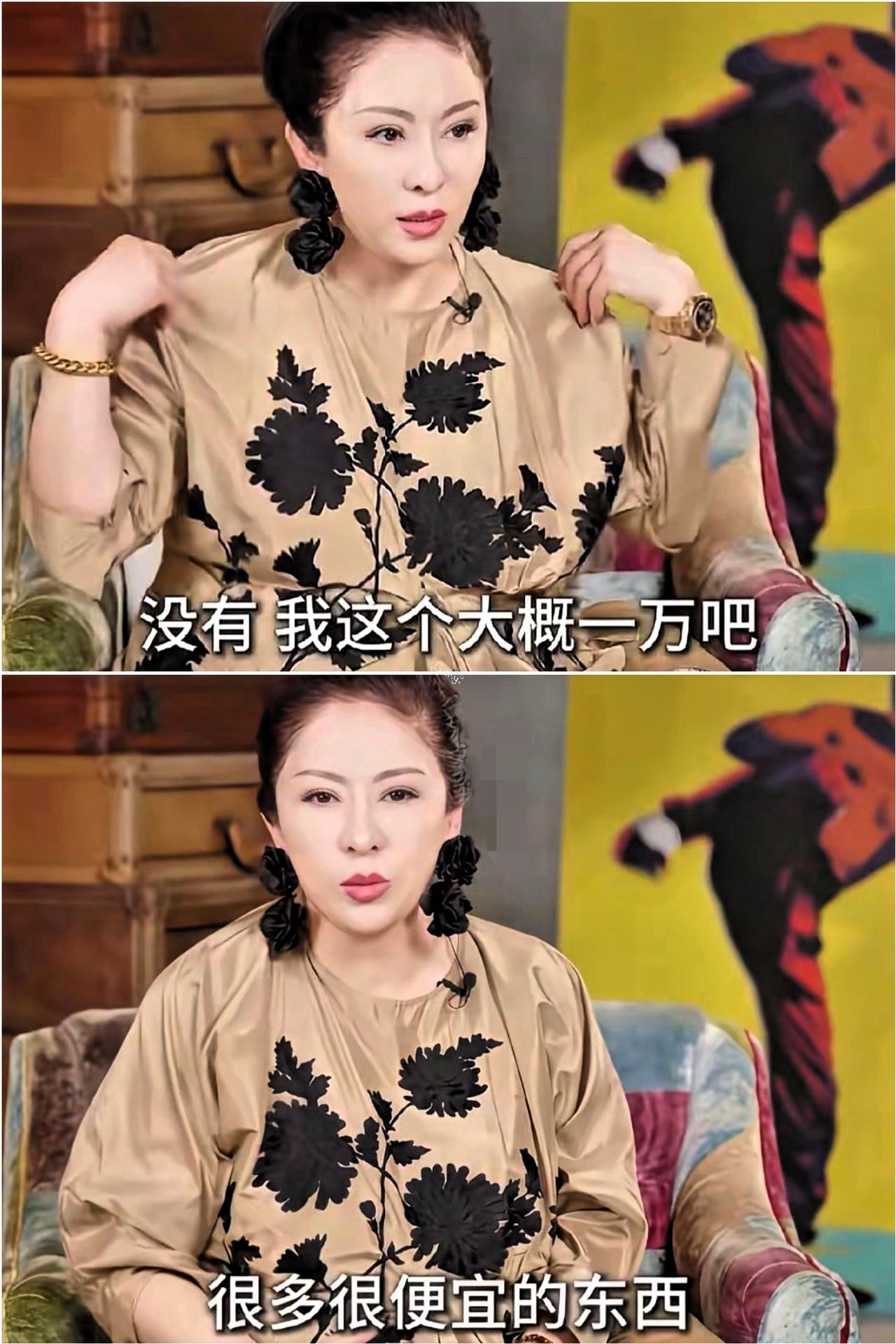 太讽刺了！向太摸着自己身上的衣服说：‘我现在不追求奢侈品牌了，我身上这件衣服