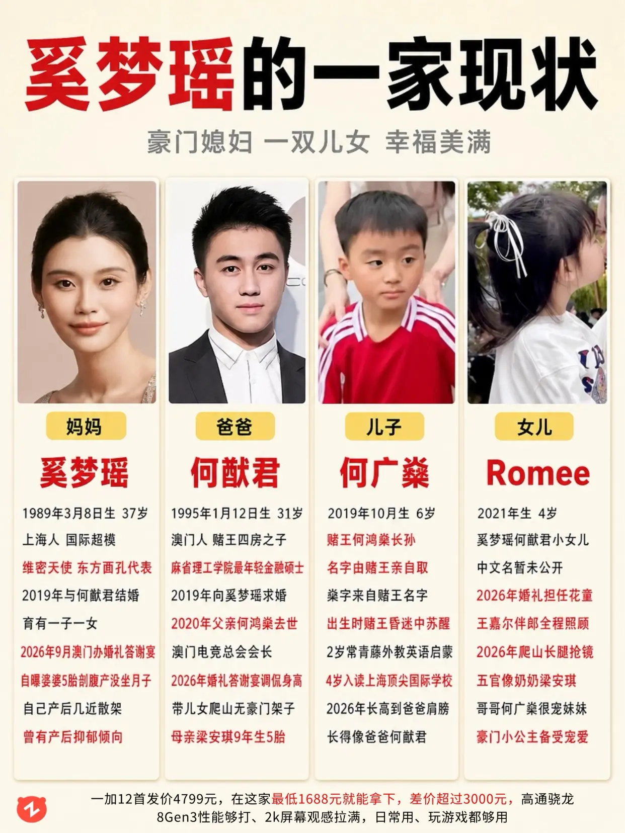 从维密超模到豪门媳妇，奚梦瑶真是人生赢家。