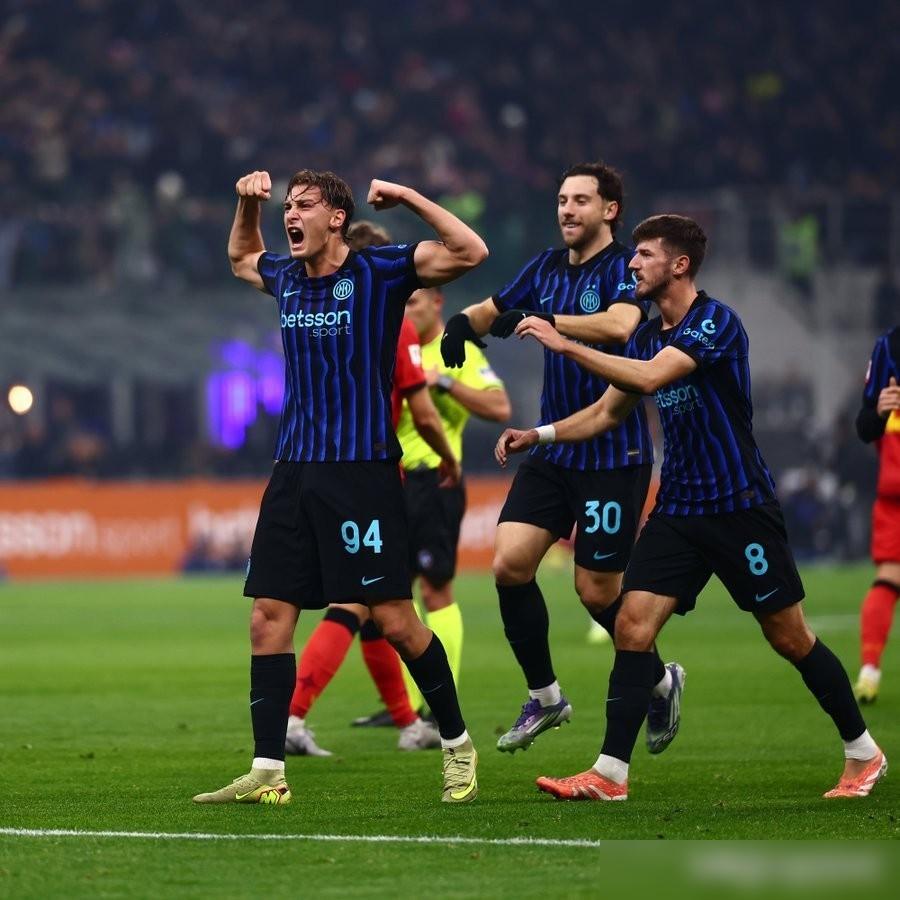 埃斯波西托隔空进球！在今天凌晨的意大利杯1/8决赛中，国际米兰主场5，1大胜