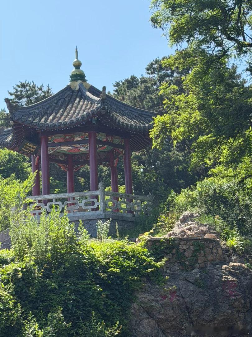 夏天出游不一定非要去海边人挤人，辽宁大孤山这种山林清凉感也很上头。白天有树荫