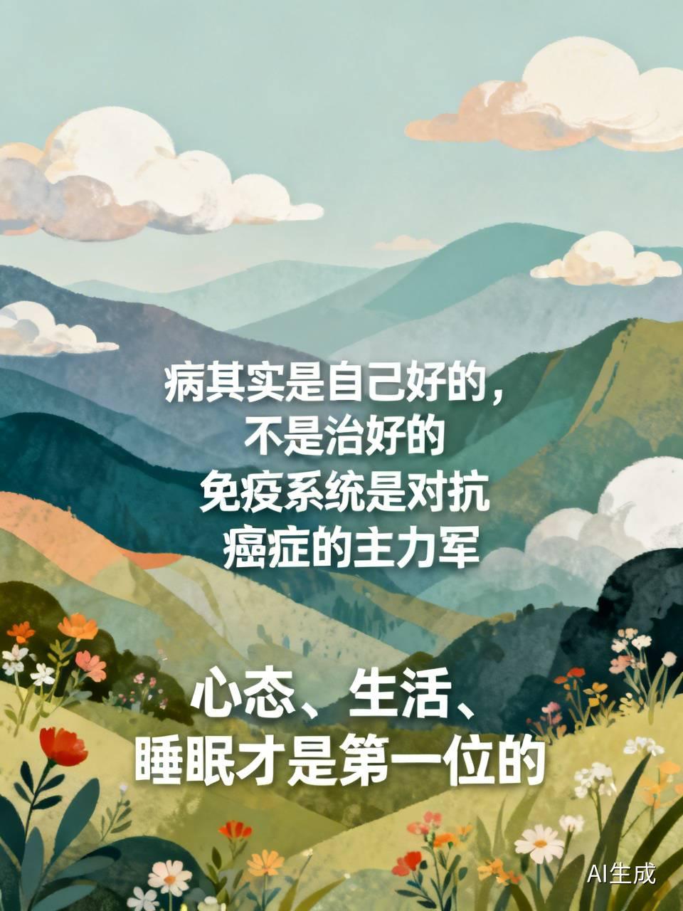 院士说:病其实是自己好的。所有的治疗都只是帮一把。最最关键是我们的免疫。