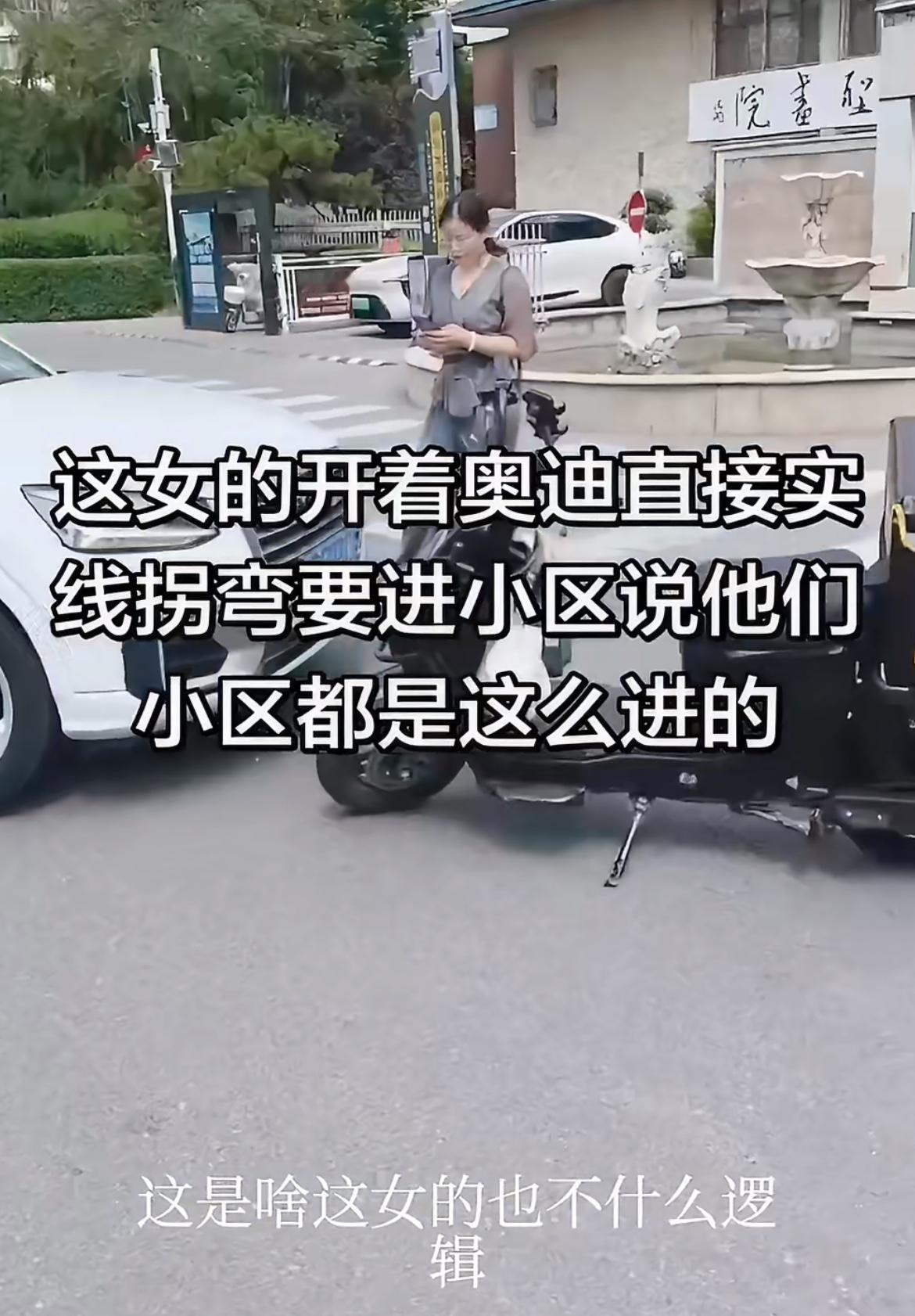 临沂奥迪女司机实线违规转弯，反倒打一耙冤枉新手外卖小哥。临沂街头发生一幕让人愤怒