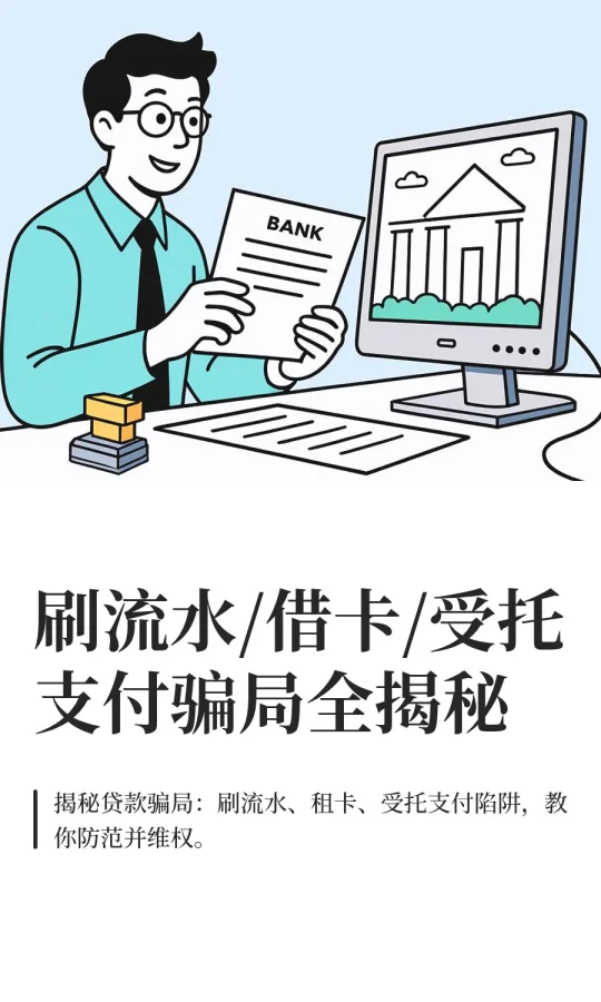 刷流水/借卡/受托支付骗局全揭秘