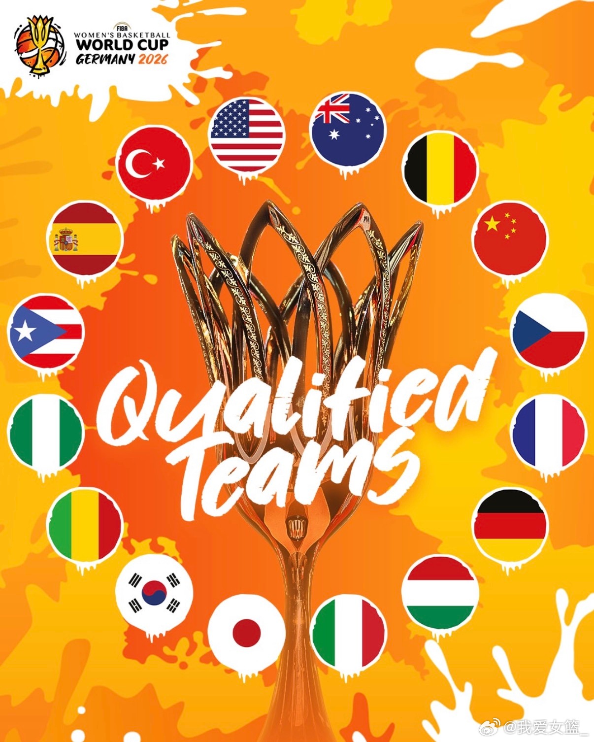 【女篮世界杯16支参赛球队出炉：日本女篮绝境大逆袭】2026年女篮世界杯资格赛全