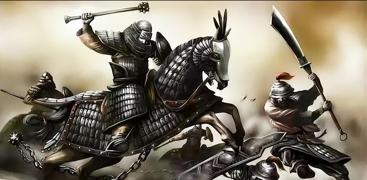 1231年，地点陕西蓝田，1000“忠孝军”与4万蒙古骑兵对决。蒙古骑兵人多势众