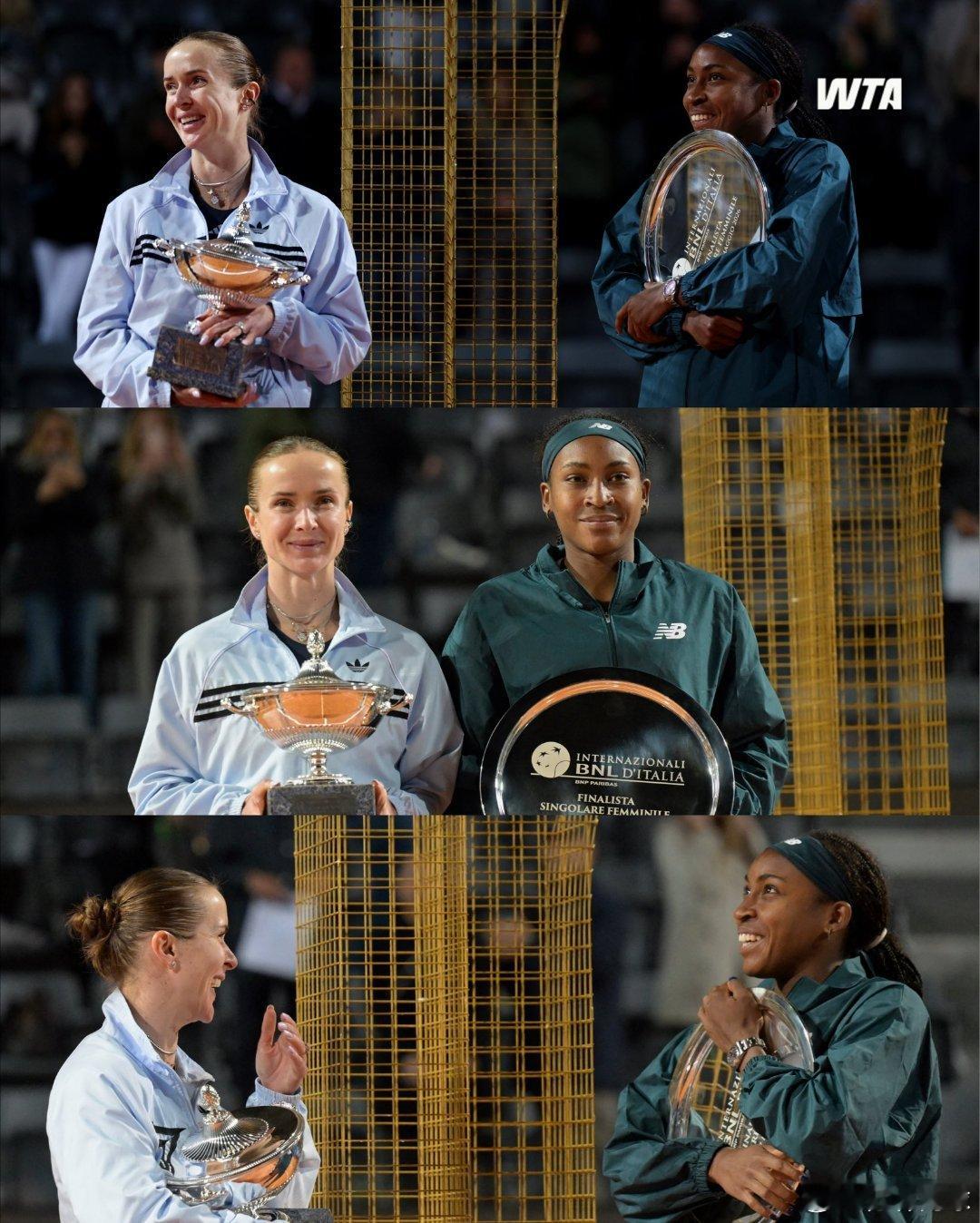 WTA1000罗马女单决赛斯维托丽娜6-4/6-7/6-2高芙✅这是她第5个10