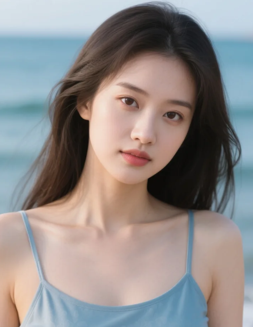 慵懒美人，连发呆都美得不像话。