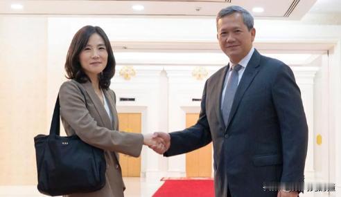 没想到，柬埔寨真给韩国面子。韩国只是派出了一名副外长，洪玛奈亲自接见，并答应查找