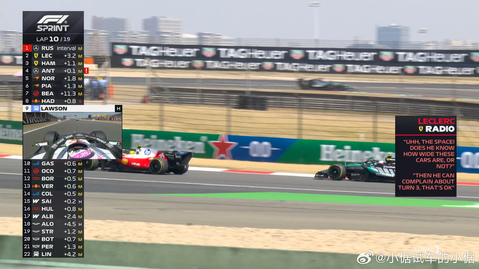 哈哈哈哈，法拉利内斗应该是今年的主题了希望两个人别玩出火勒克莱尔：空间啊！他知