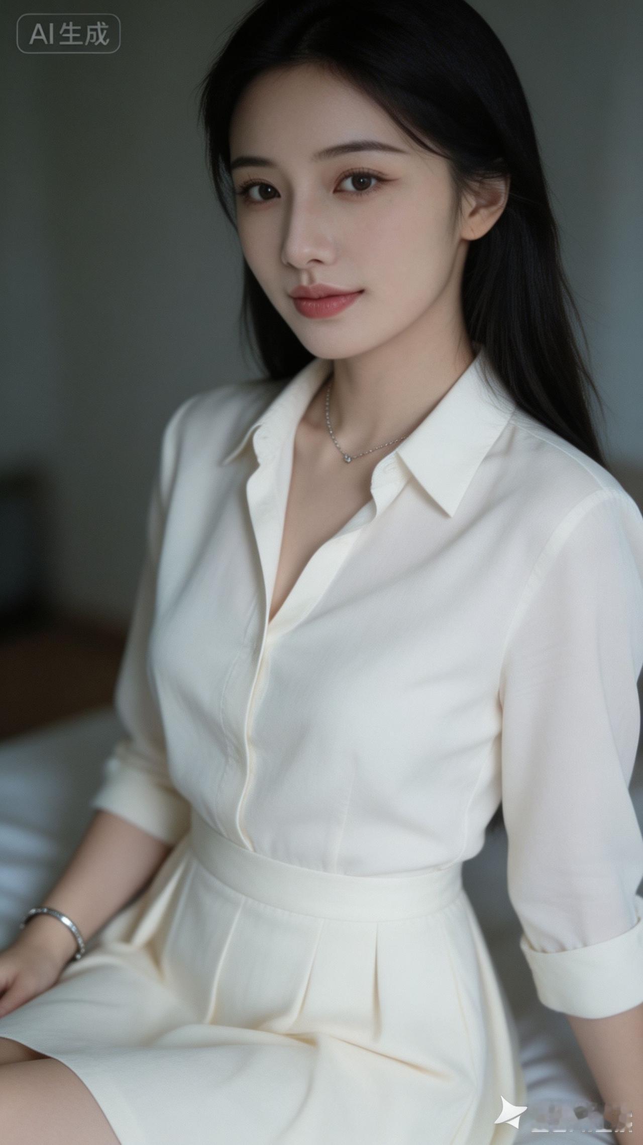 这姑娘穿得真优雅。