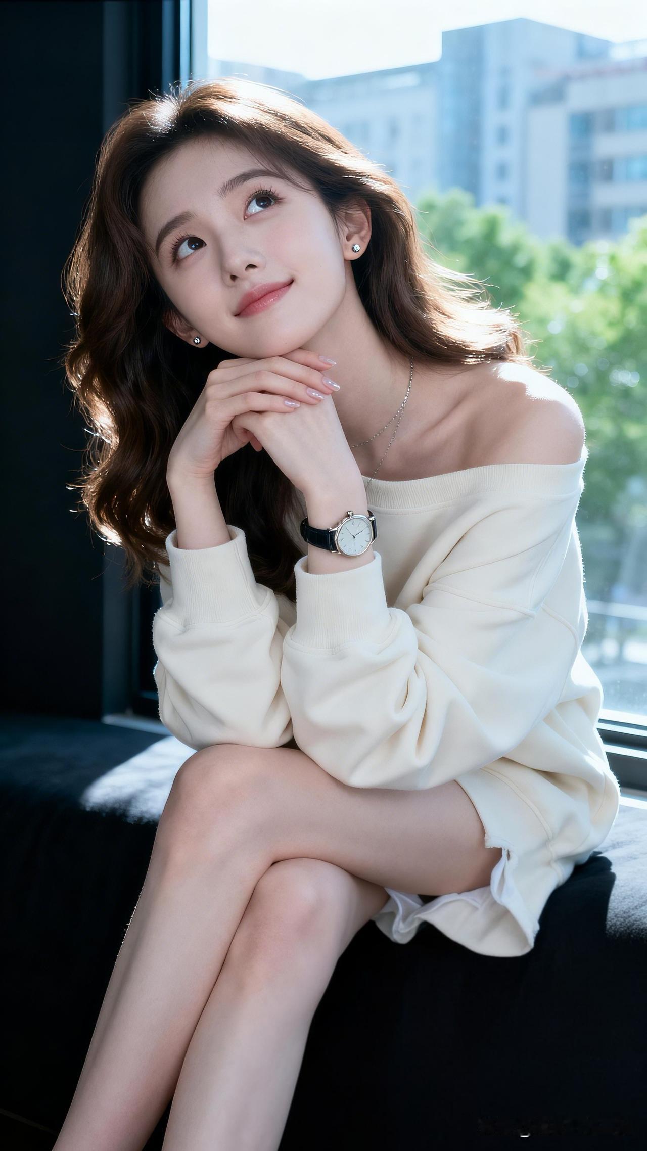 窗前美人倚，笑语动芳心。看过哪些惊艳时光的美女？阳光洒进来的午后，少女轻倚窗边