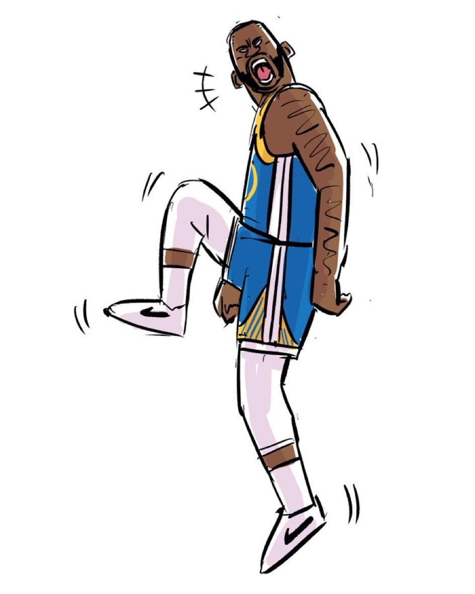 格林尬舞的漫画都流了出来！他是个人才，是比赛的一部分，不管你是否喜欢，他却真实