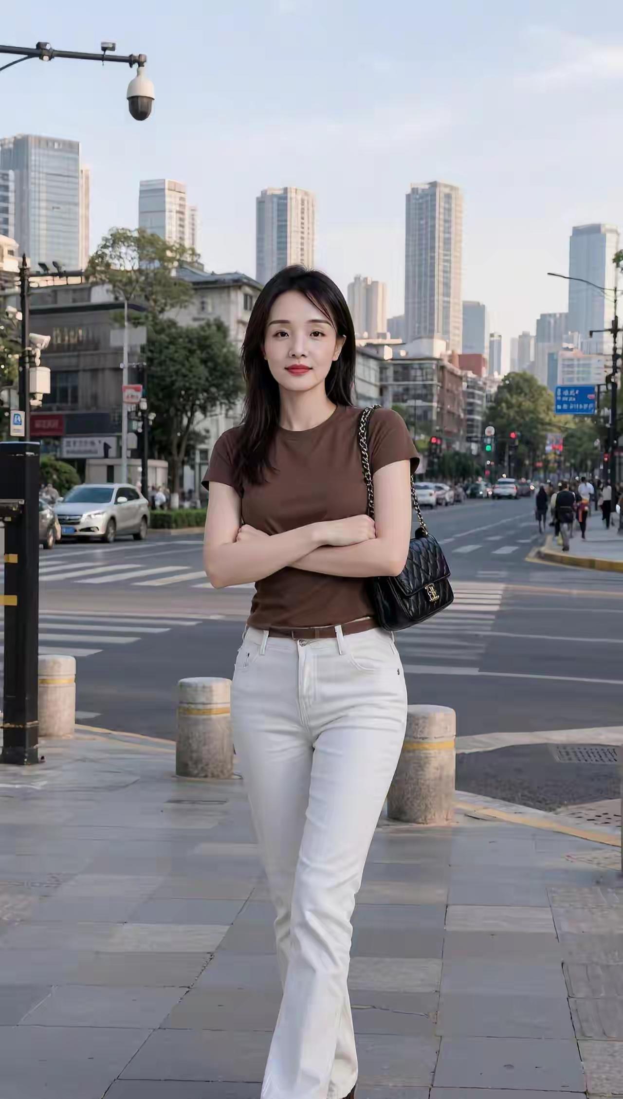 都市街头时尚穿搭，自信满满！