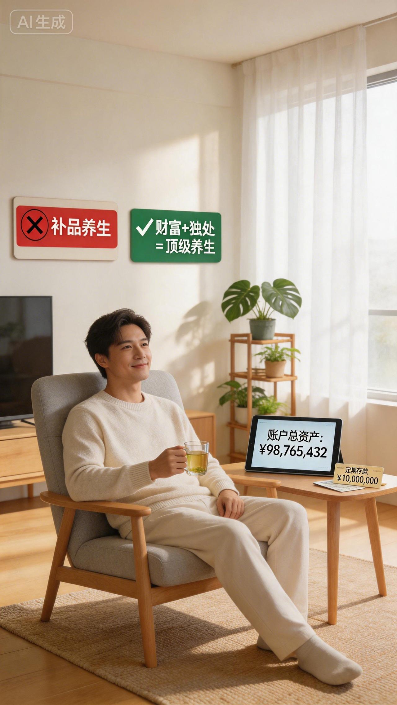 最好的养生不是吃补品，是这两样：有钱，然后离人远一点你发现没有？很多人天天研