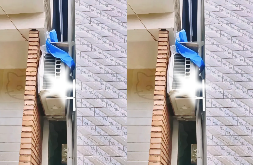谁懂啊！装完空调外机第二天，邻居砌墙把它挡住了😱这可不是小事儿！