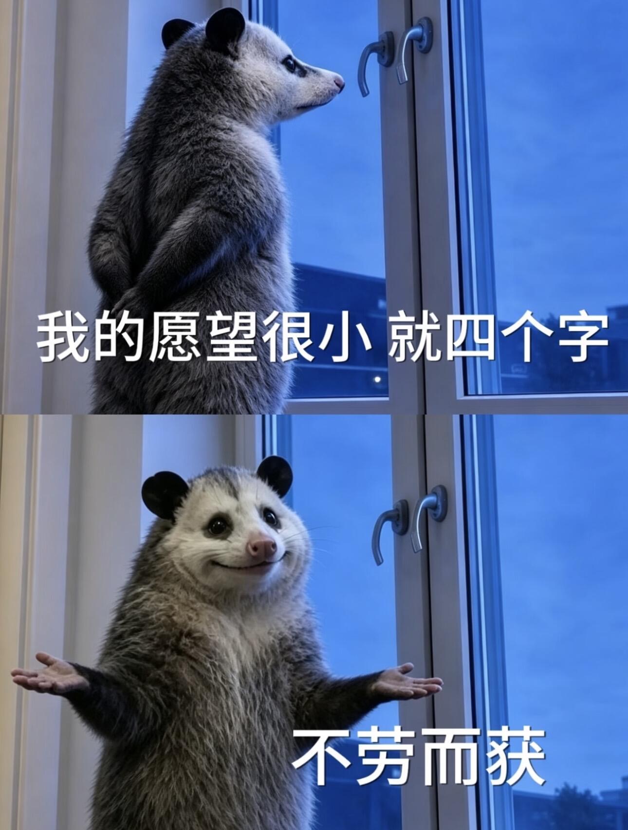 打工负鼠表情包