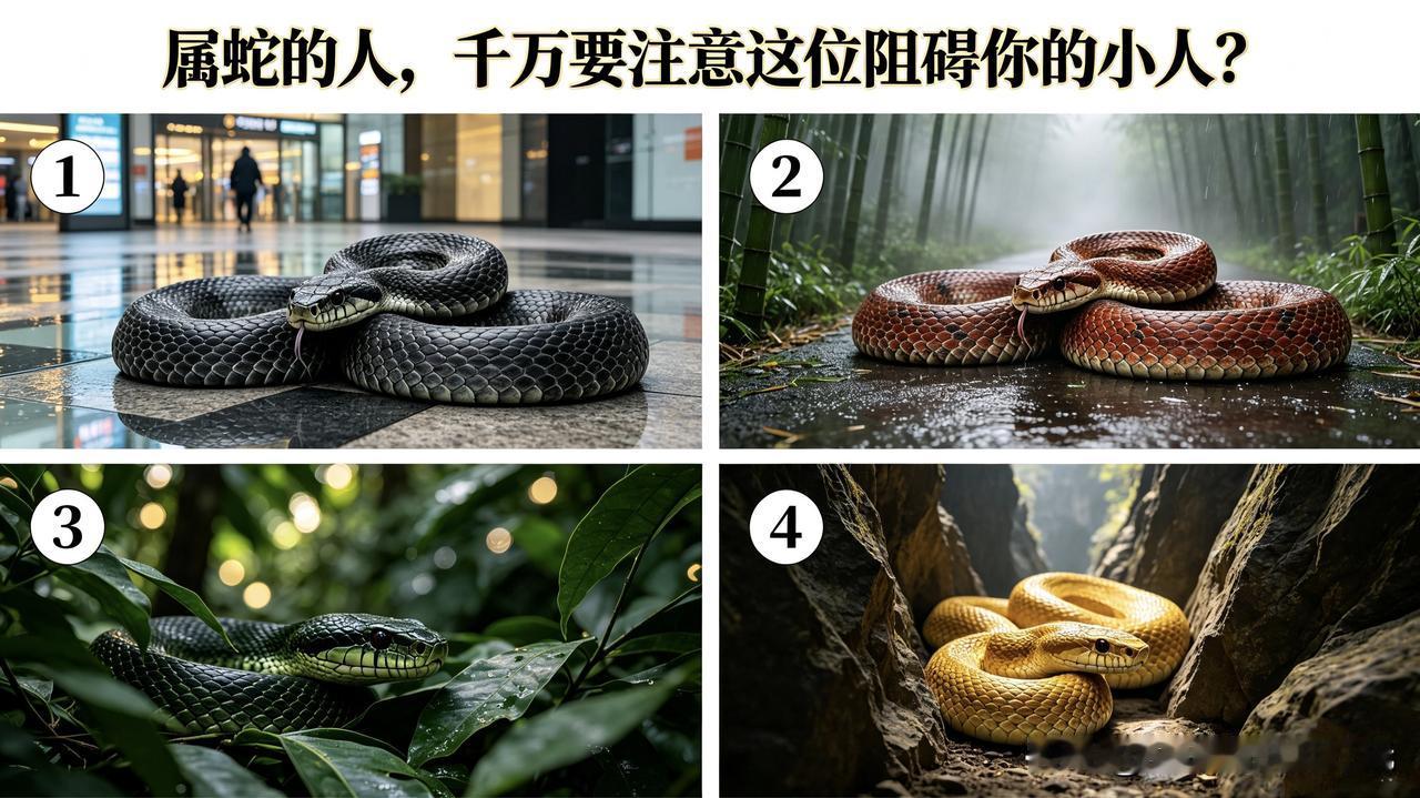 属蛇的人，你可千万要注意这位阻碍你的小人！不是吓唬你的，但你也先别忙着对号