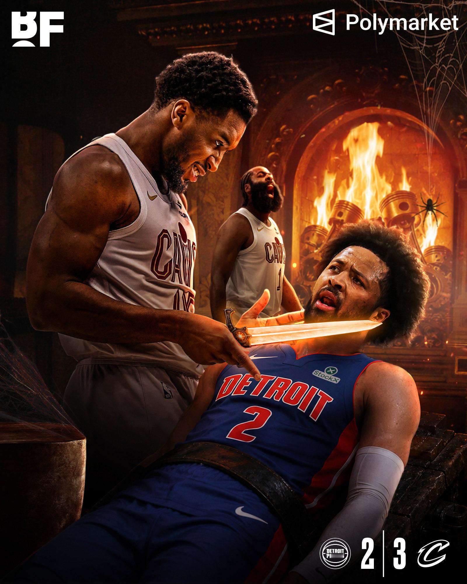 NBA詹姆斯·哈登砍下30分、8篮板、6助攻、3盖帽，带领骑士队在落后15分的