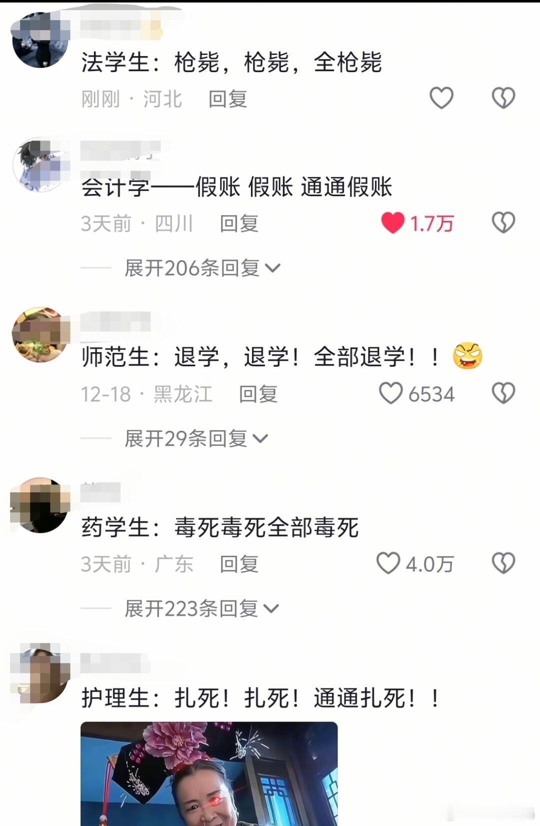 期末大学生现状belike：