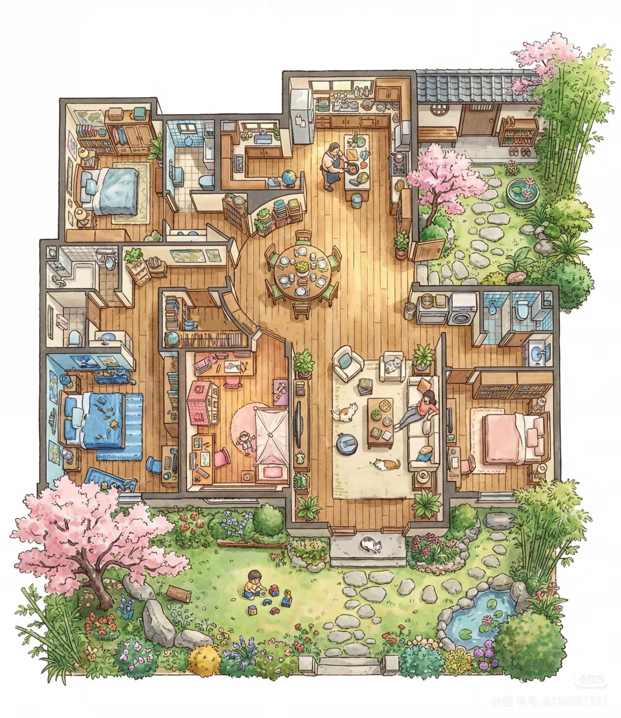 309个w,能住到理想型房子吗？含花园不得190平，单层别墅1.3W/平，差