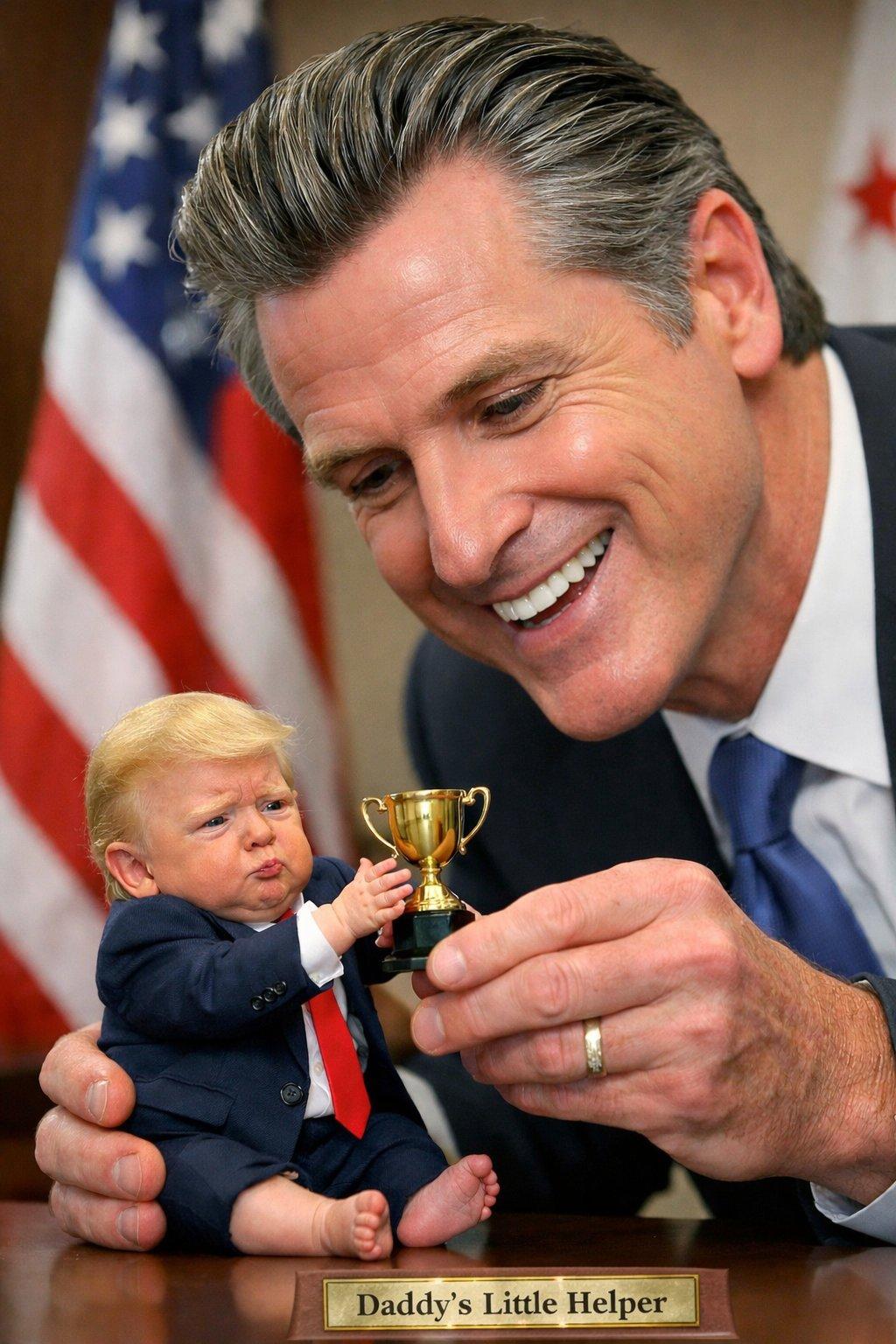 加州纽森这样玩有点过了吧!在川普就职一周年之际，纽森发帖称他授予川普“和平奖