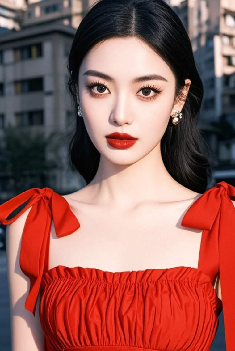 墨画般的眉，琥珀般的眼——她是东方美学的现代化身。