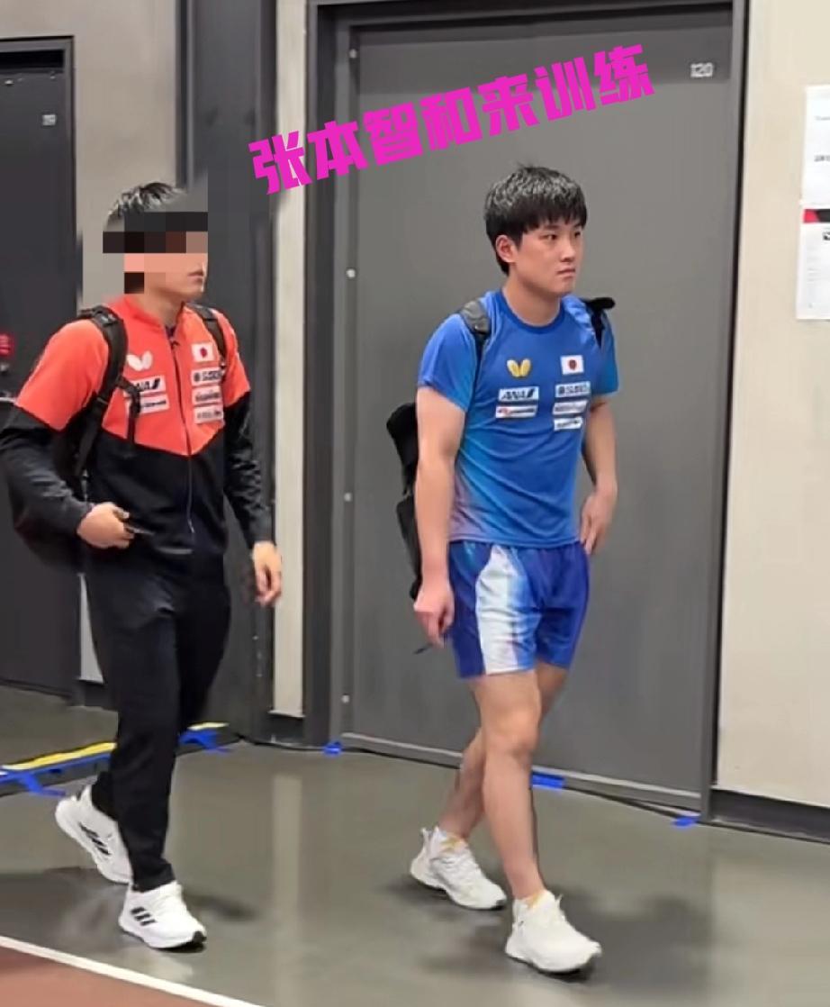 张本智和低调现身北京大满贯训练场馆，看着一副不太开心的样子！这次张本智和的签位