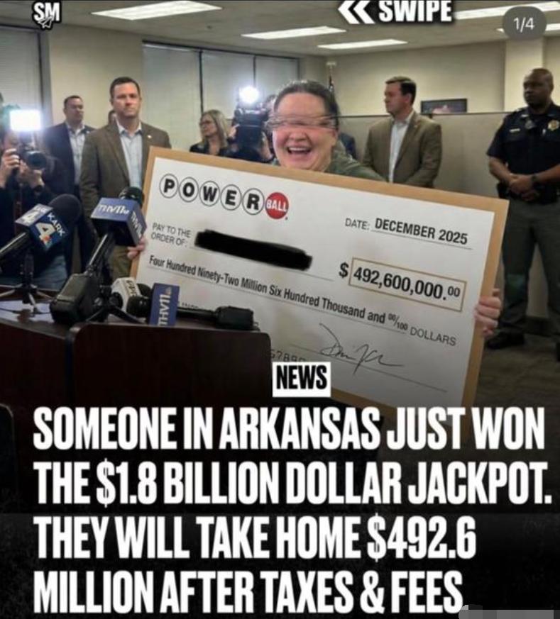 18亿得主居然露脸领奖了，总奖金18亿刀合计128亿人民币，得主居然没任何这当面