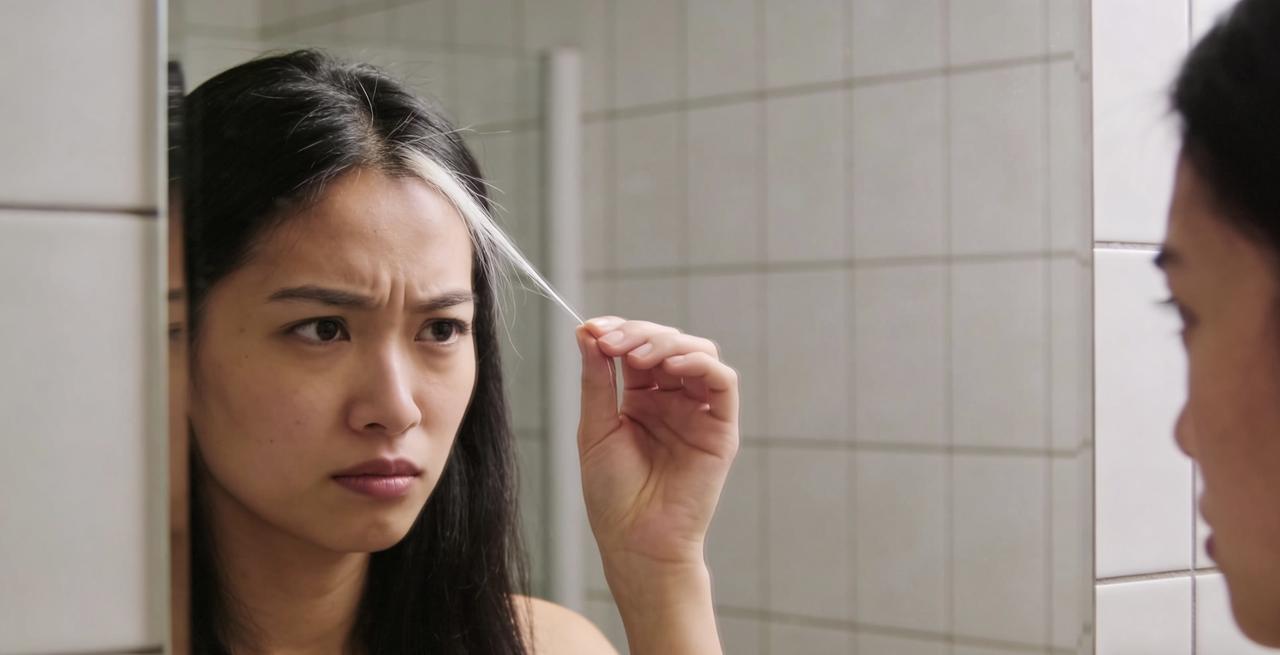 最近总在镜子前拔白头发？先别急着怪压力大或年纪渐长，你缺的可能不是染发剂，而是“