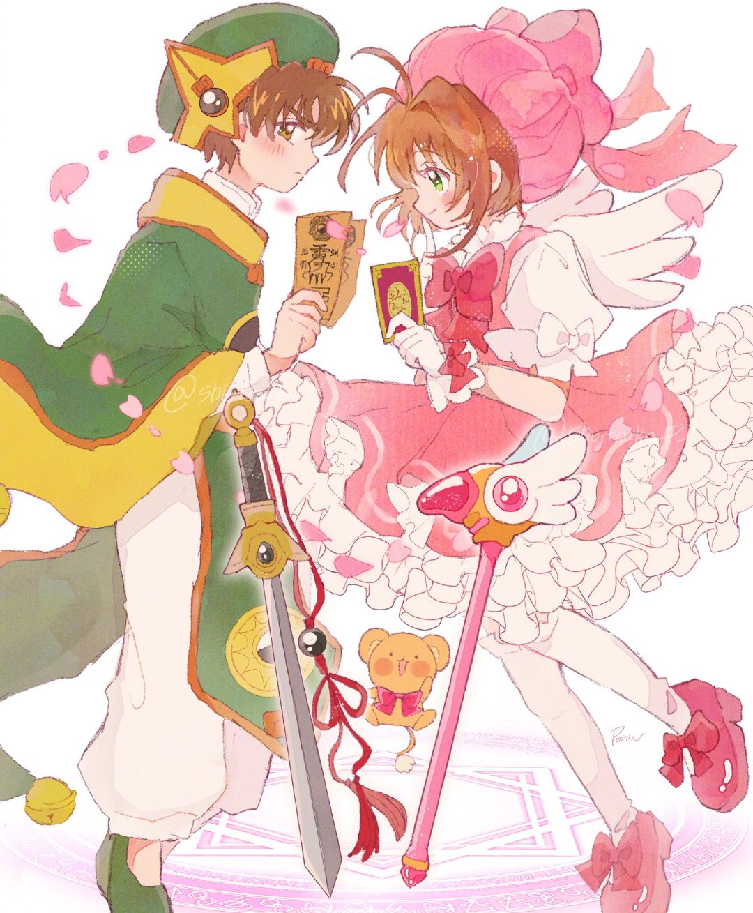 魔卡少女樱童年cp李小狼&木之本樱🌸​​​