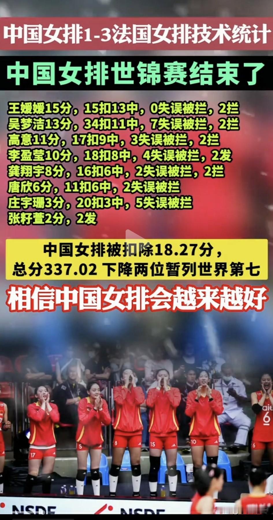 庄宇珊的神话终究还是破灭了，虽然身穿2号球衣，但她终究不是朱婷，虽然一传防守出色