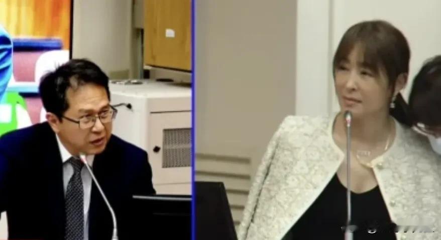 台北101董事长贾永婕今天到立法机构财政委员会列席备询，因将外套披在肩上，和今天