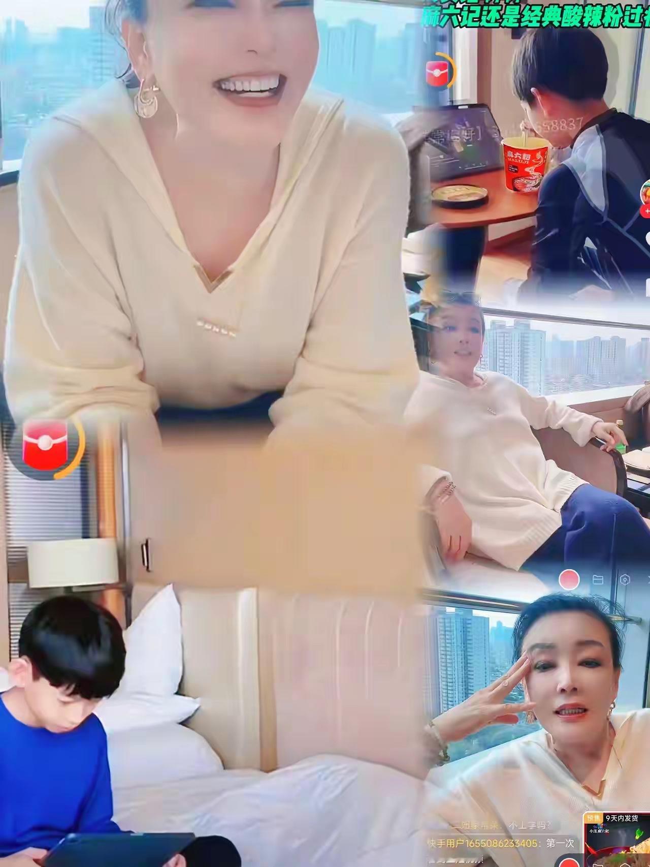 兰姐怎么开心怎么来，和自己的孙子互动有什么错呢？拍照片给大家看，也没有什么不好，