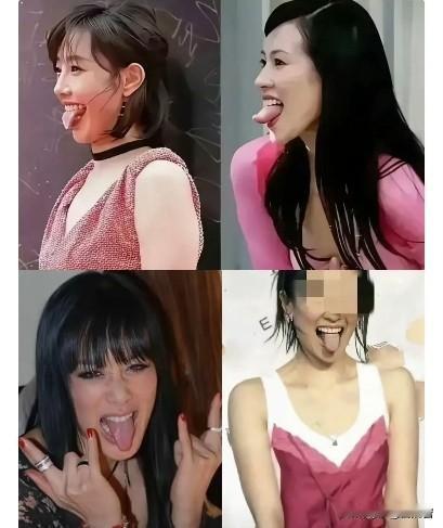 为啥好多女留学生、女明星都爱吐舌头？还伸老长，原来真是圈内暗号！真搞不懂，