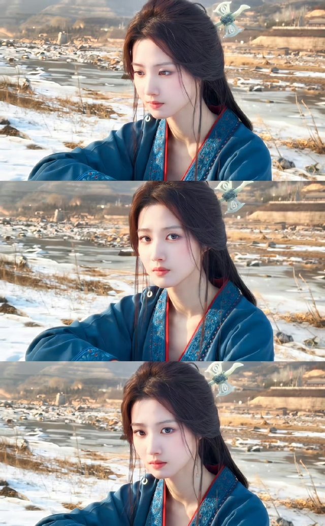 卢昱晓何不同舟渡用这个造型，看起来好米