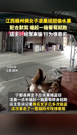 这一招真的是太高明了！2女子多次到水果店偷水果，店主不报警，说小事情，又不是偷金
