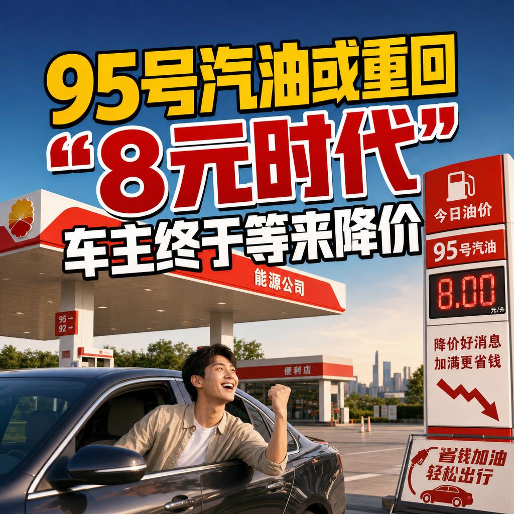 10月15日24时，油价调价窗口又要开了，95号汽油这次可能重新跌回"8元区间"