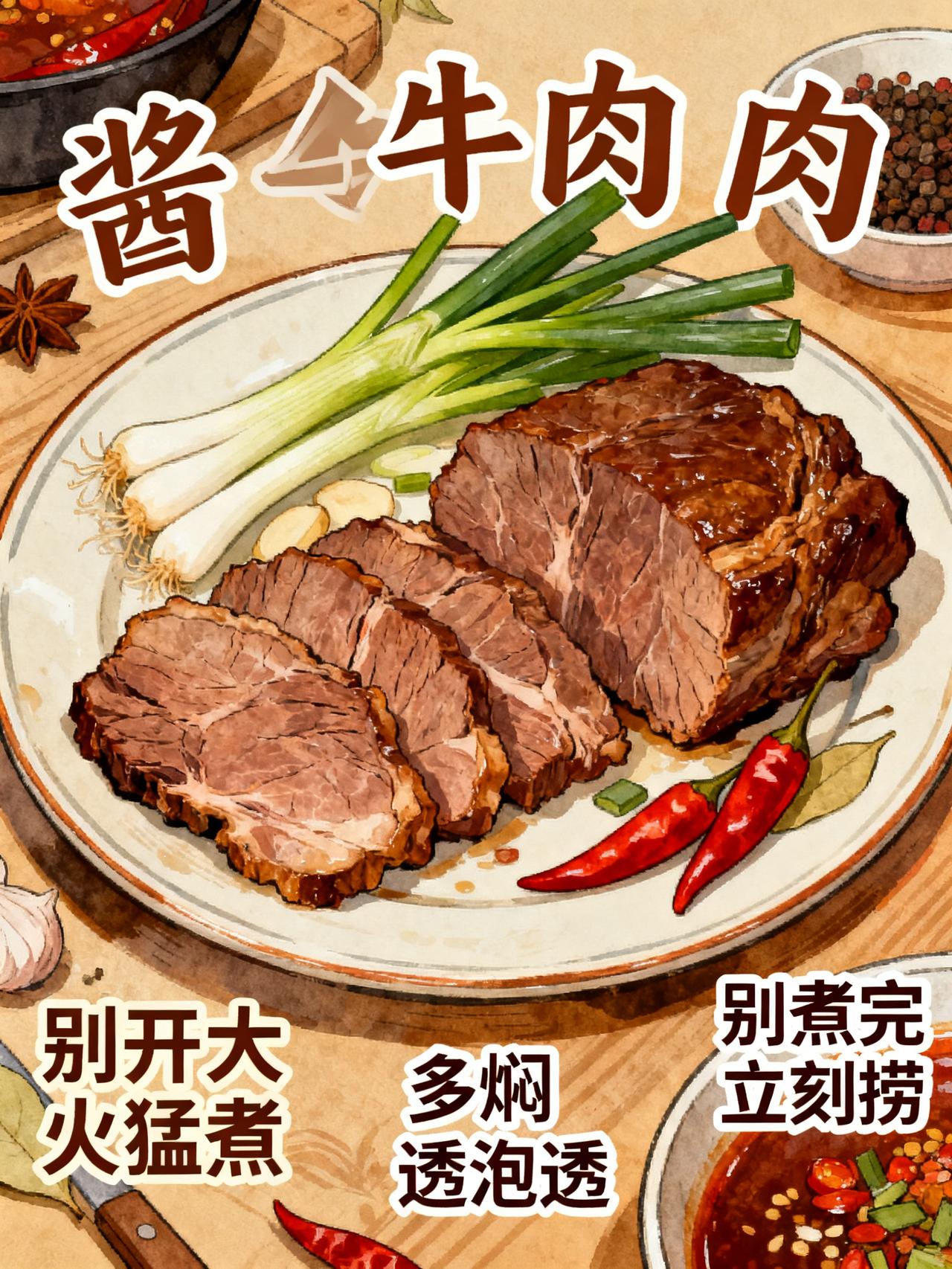 酱牛肉最忌讳的不是火小，是这一步做错，难怪一切就碎做酱牛肉最容易踩的致命坑，根